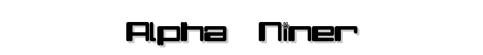 Alpha  Niner font